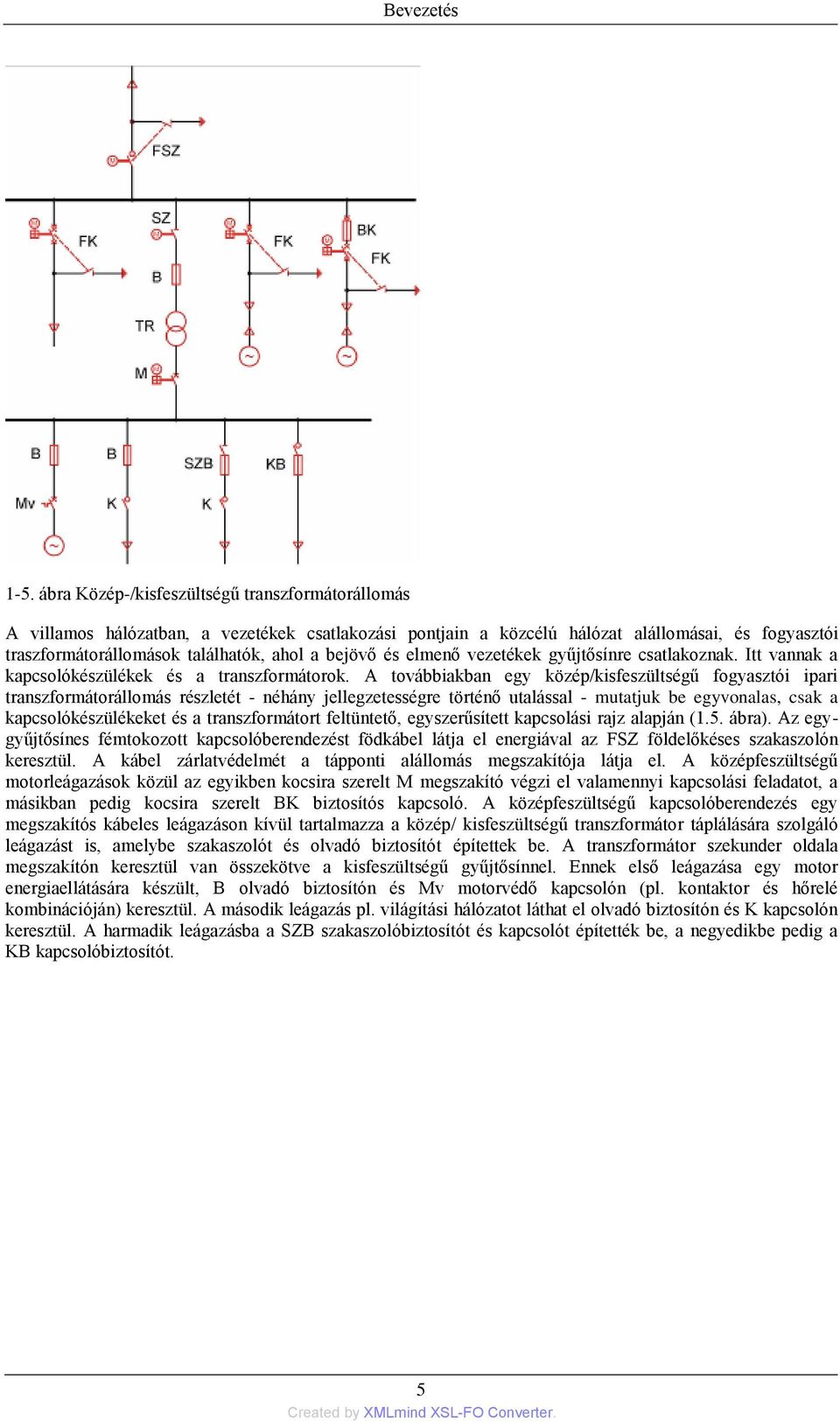 és elmenő vezetékek gyűjtősínre csatlakoznak. Itt vannak a kapcsolókészülékek és a transzformátorok.