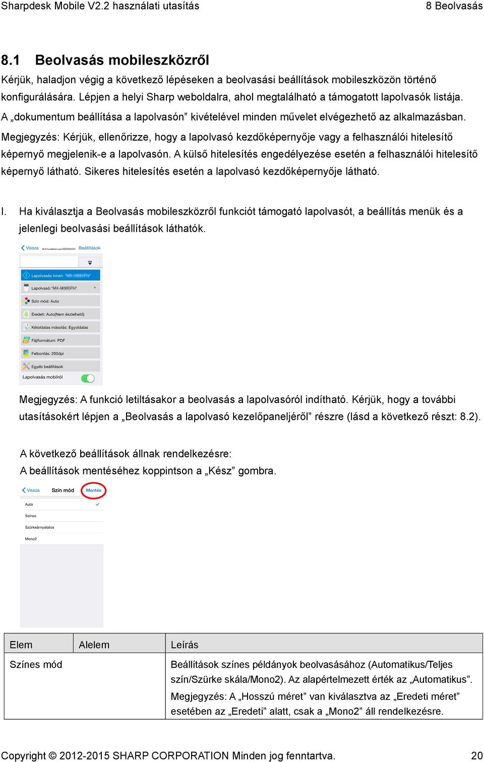 Megjegyzés: Kérjük, ellenőrizze, hogy a lapolvasó kezdőképernyője vagy a felhasználói hitelesítő képernyő megjelenik-e a lapolvasón.