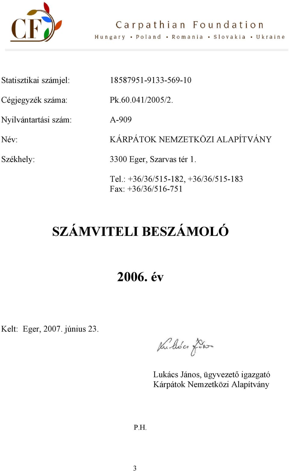 Szarvas tér 1. Tel.