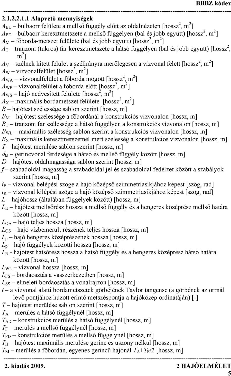 BBBZ kódex Hajóelmélet - PDF Ingyenes letöltés