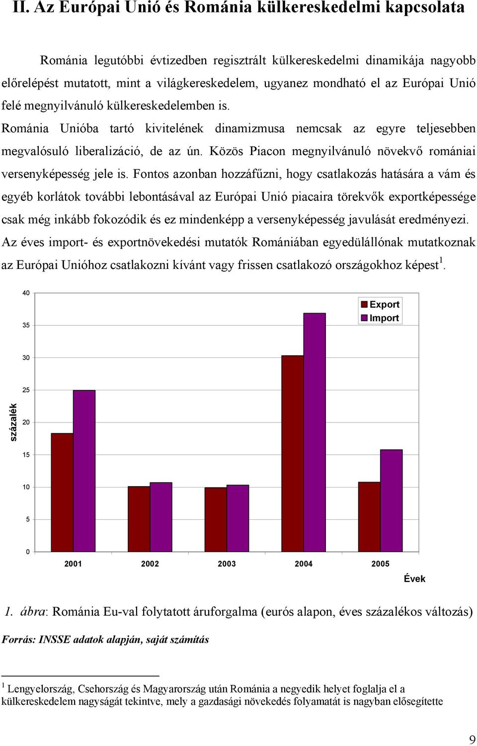 Közös Piacon megnyilvánuló növekvő romániai versenyképesség jele is.