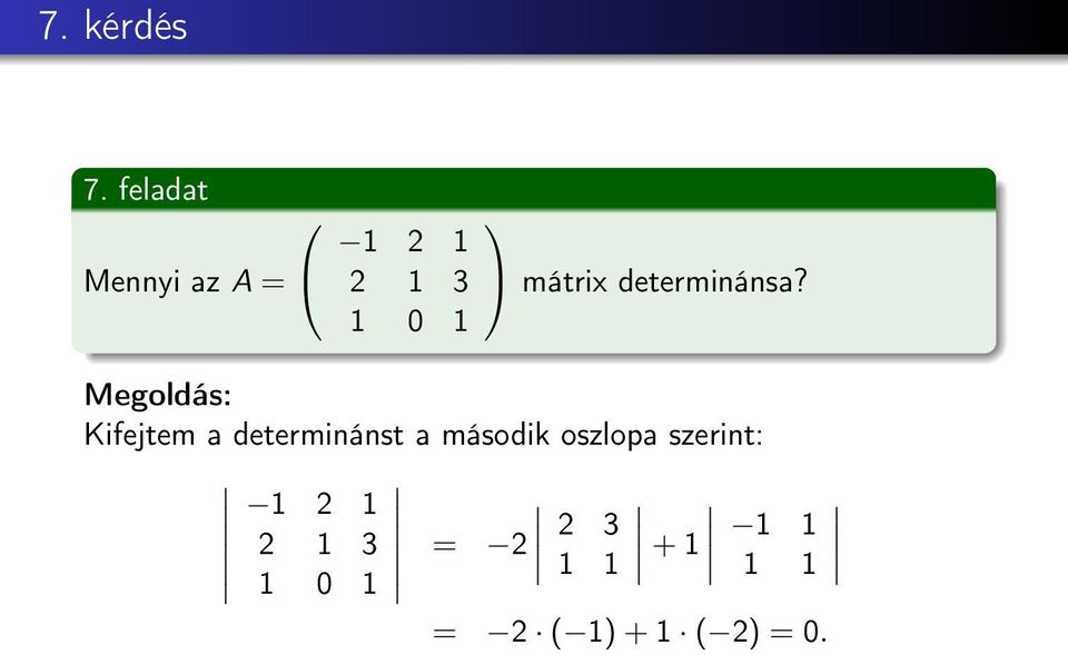 determinánsa?