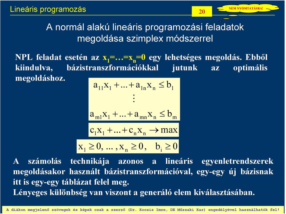 .. + m c +... + c b 0,.