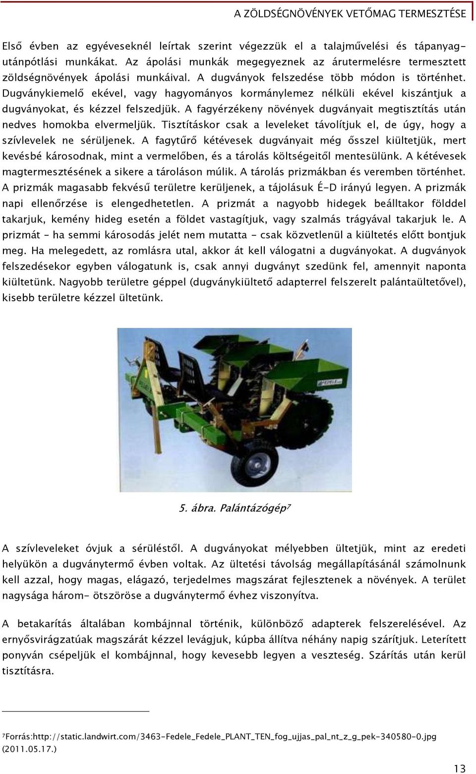 A fagyérzékeny növények dugványait megtisztítás után nedves homokba elvermeljük. Tisztításkor csak a leveleket távolítjuk el, de úgy, hogy a szívlevelek ne sérüljenek.