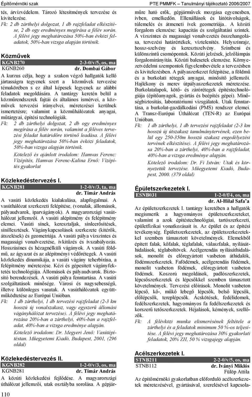 Közművek KGNB270 2-3-0/v/5, os, ma KGNB260 dr.