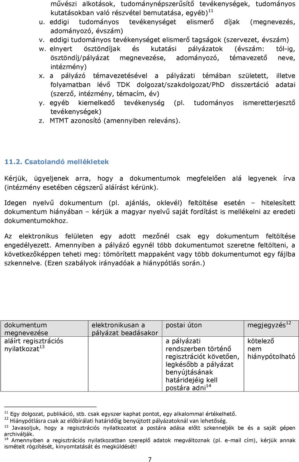 elnyert ösztöndíjak és kutatási pályázatok (évszám: tól-ig, ösztöndíj/pályázat megnevezése, adományozó, témavezető neve, intézmény) x.