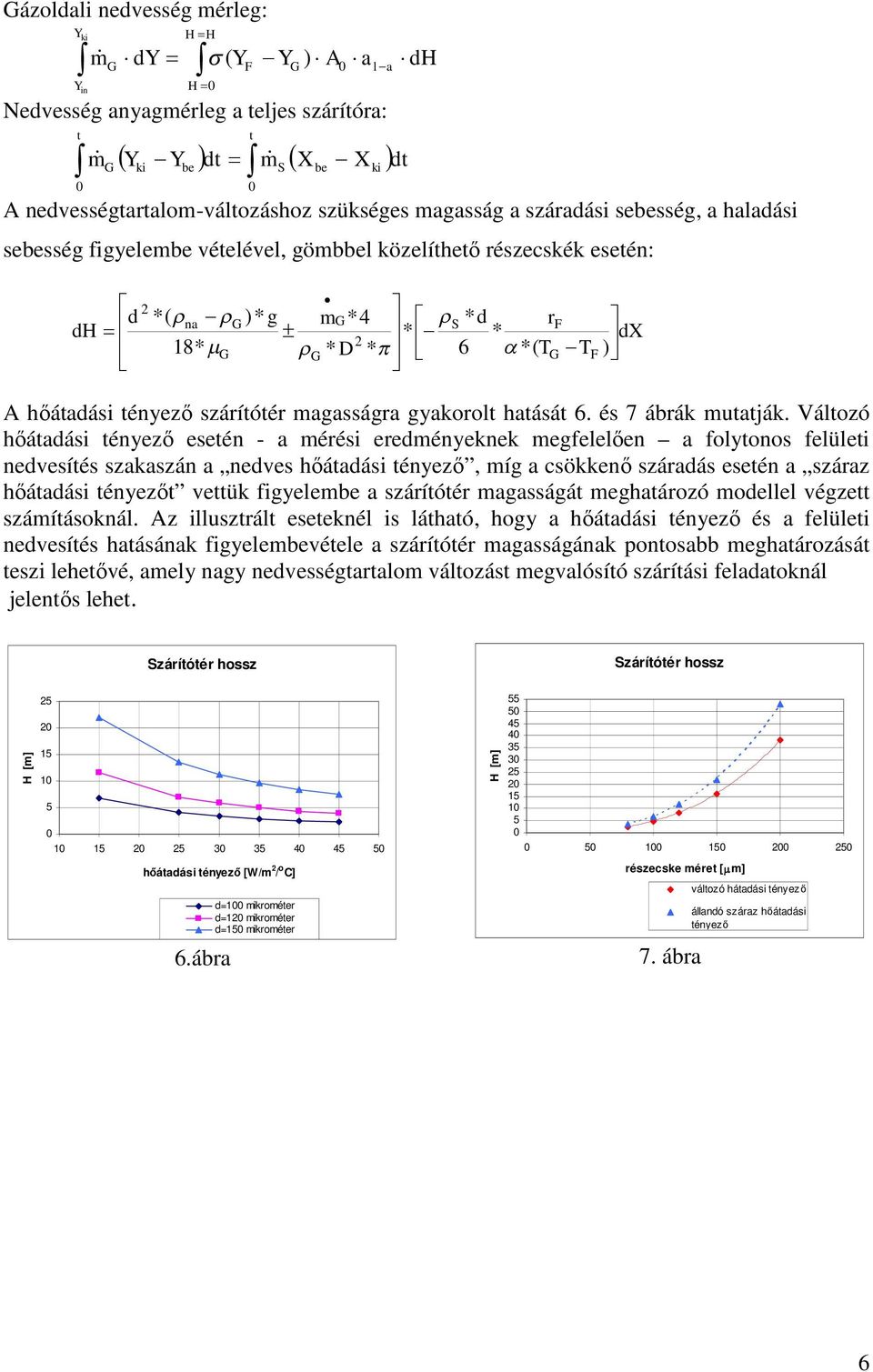 magasságra gyakorolt hatását 6. és 7 ábrák mutatják.