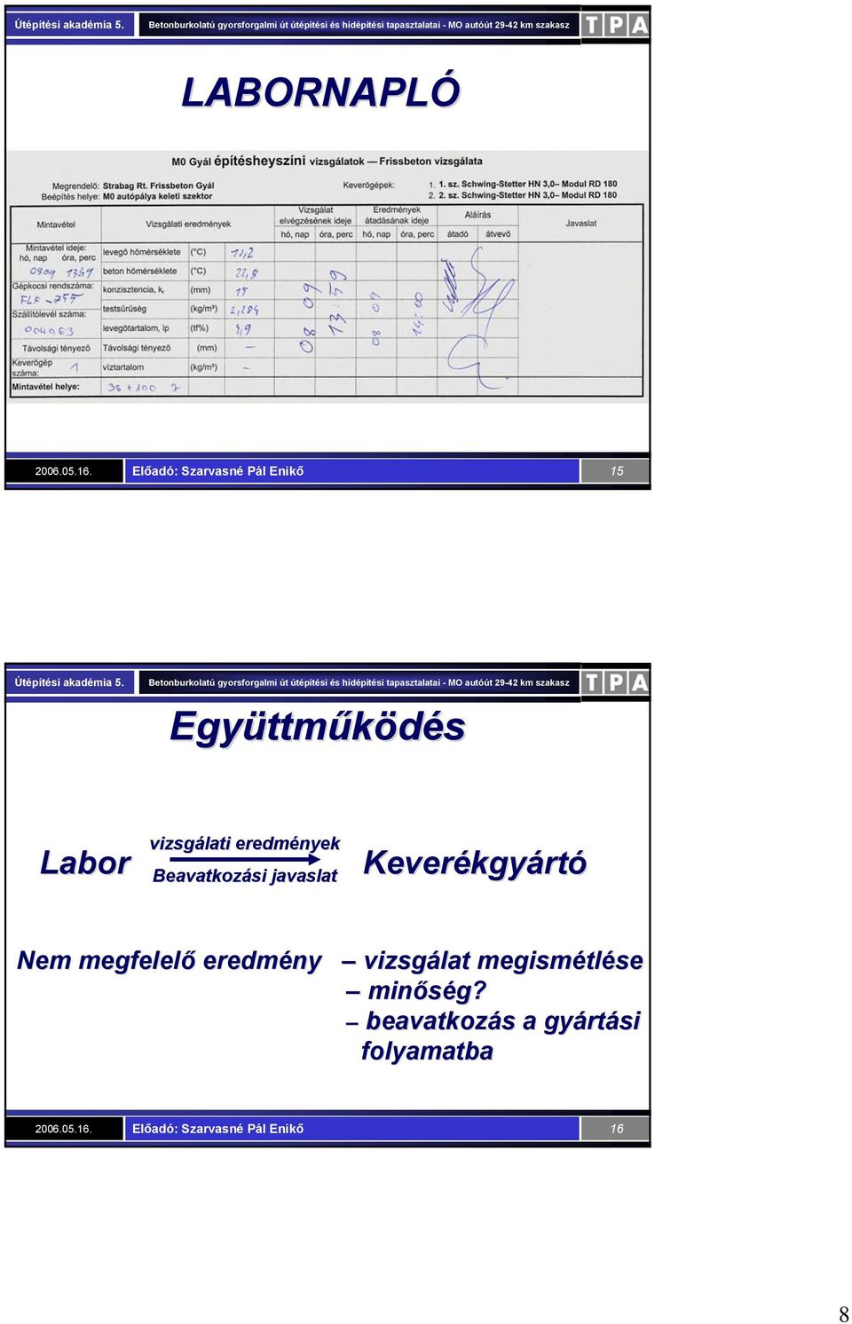 Nem megfelelő eredmény vizsgálat megismétl tlése