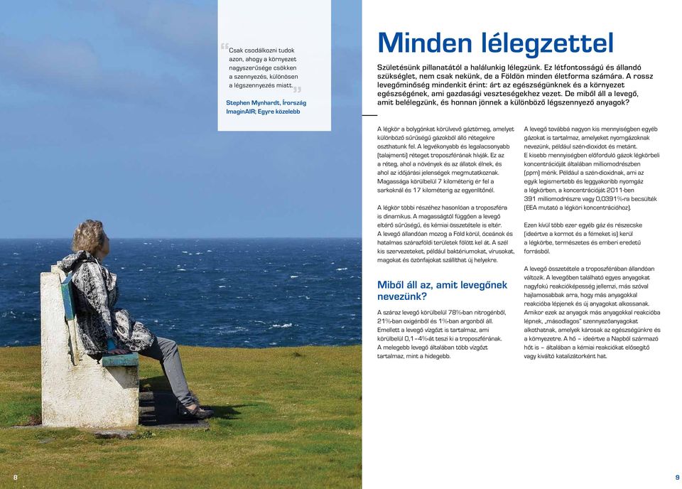 Ez létfontosságú és állandó szükséglet, nem csak nekünk, de a Földön minden életforma számára.