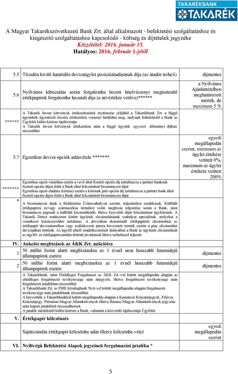 ösztönzése céljából a Takarékbank Zrt.