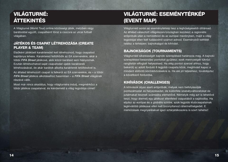 Karaktered feltöltődik az EA szerverekre akár a többi FIFA Street játékosé akik közül barátaid sem hiányoznak.