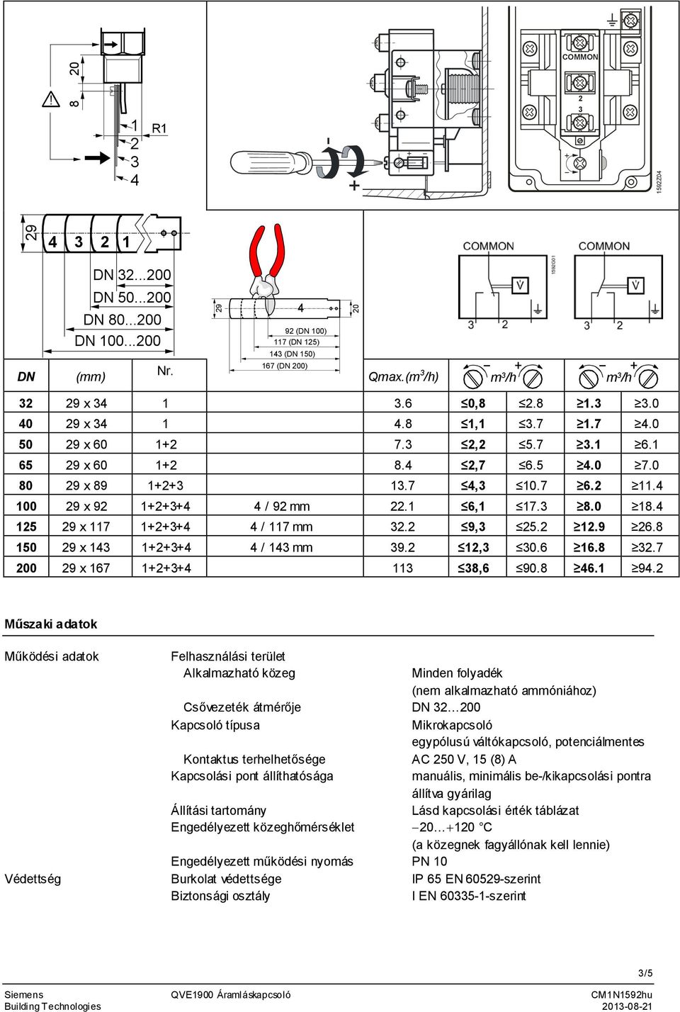 30 40 29 x 34 1 48 1,1 37 17 40 50 29 x 60 1+2 73 2,2 57 31 61 65 29 x 60 1+2 84 2,7 65 40 70 80 29 x 89 1+2+3 137 4,3 107 62 114 100 29 x 92 1+2+3+4 4 / 92 mm 221 6,1 173 80 184 125 29 x 117 1+2+3+4