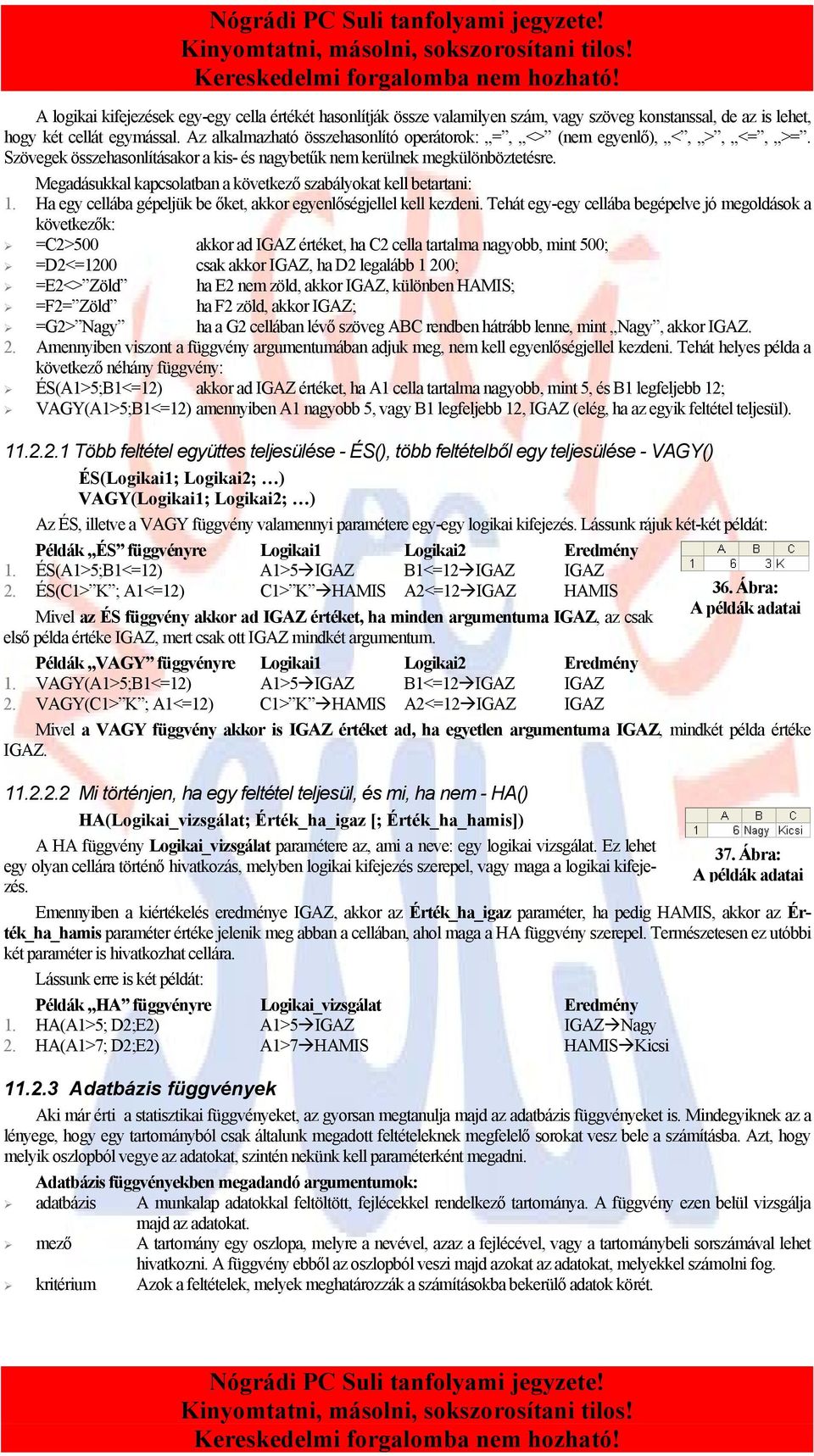 Megadásukkal kapcsolatban a következő szabályokat kell betartani: 1. Ha egy cellába gépeljük be őket, akkor egyenlőségjellel kell kezdeni.