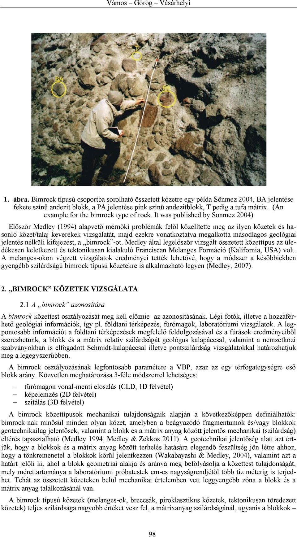 (An example for the bimrock type of rock.