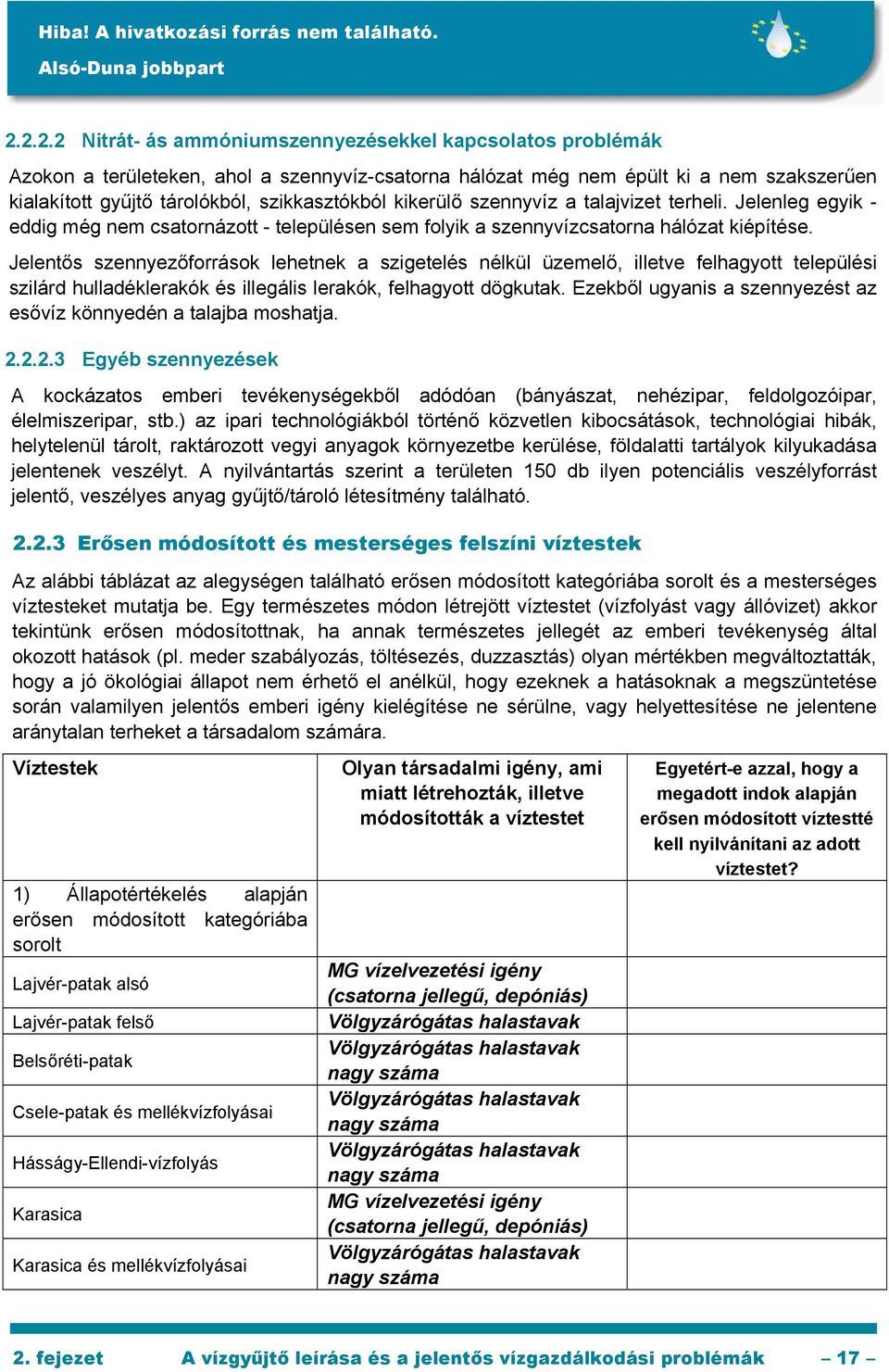 Jelentős szennyezőforrások lehetnek a szigetelés nélkül üzemelő, illetve felhagyott települési szilárd hulladéklerakók és illegális lerakók, felhagyott dögkutak.