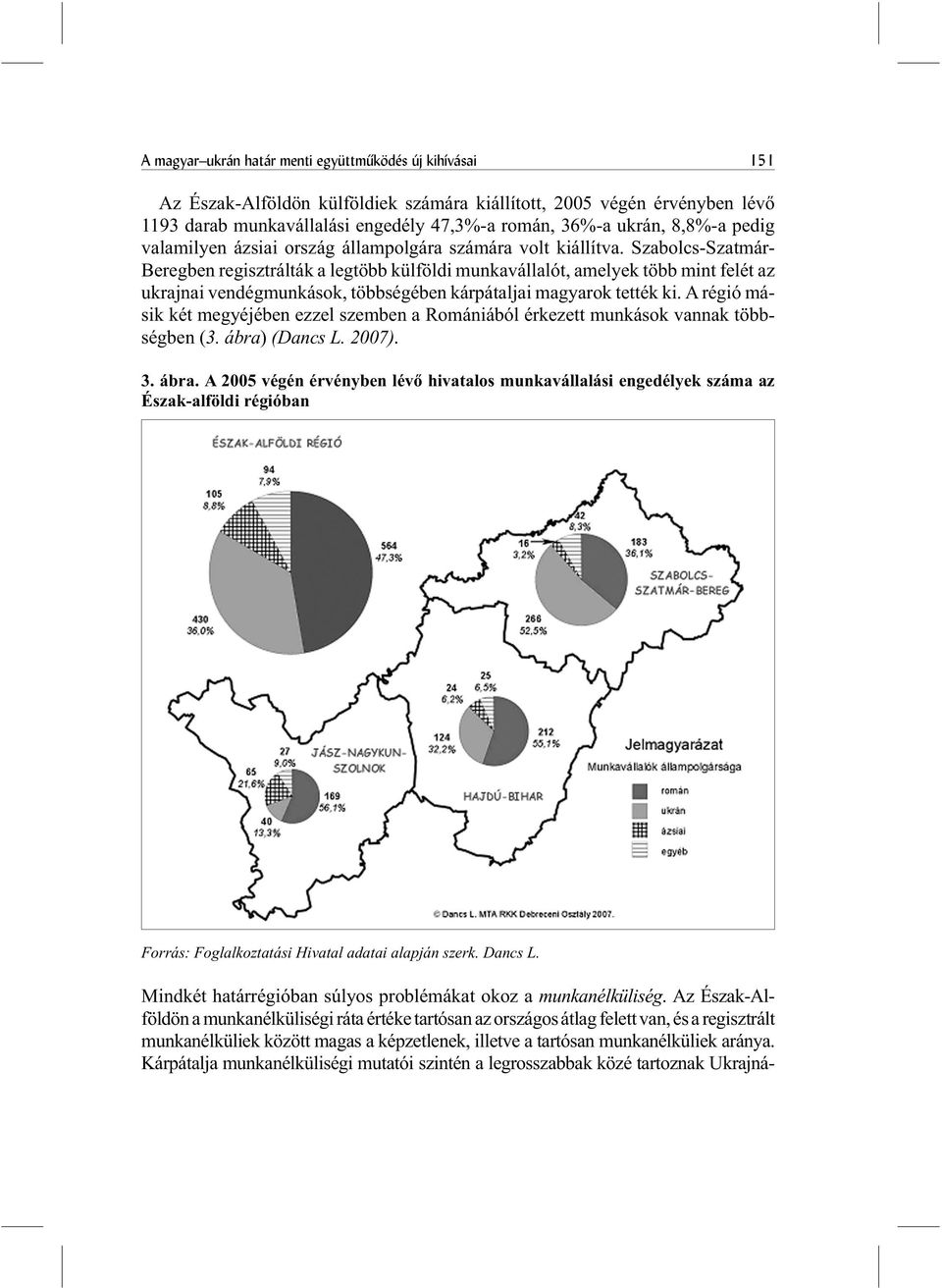 Szabolcs-Szatmár- Beregben regisztrálták a legtöbb külföldi munkavállalót, amelyek több mint felét az ukrajnai vendégmunkások, többségében kárpátaljai magyarok tették ki.