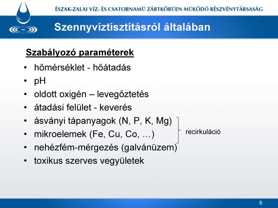 ásványi tápanyagok (N, P, K, Mg) mikroelemek (Fe, Cu, Co, )