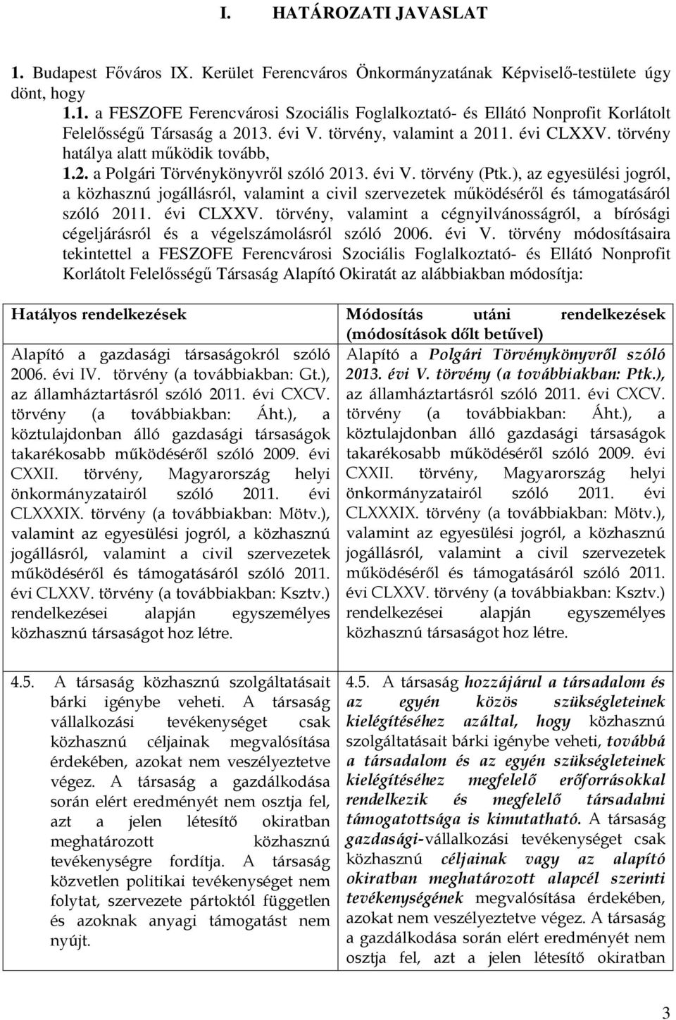 ), az egyesülési jogról, a közhasznú jogállásról, valamint a civil szervezetek működéséről és támogatásáról szóló 2011. évi CLXXV.