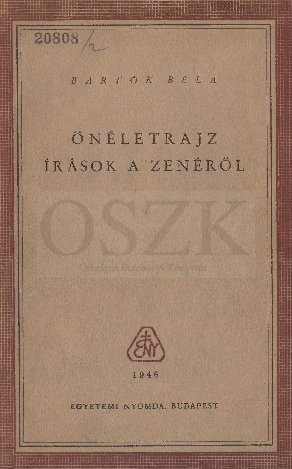 ZENÉRŐL 1946 E G Y E T E