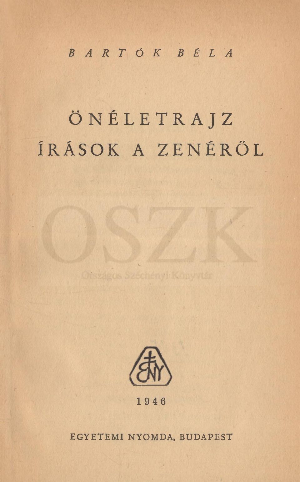 ZENÉRŐL 1946 E G Y E T E