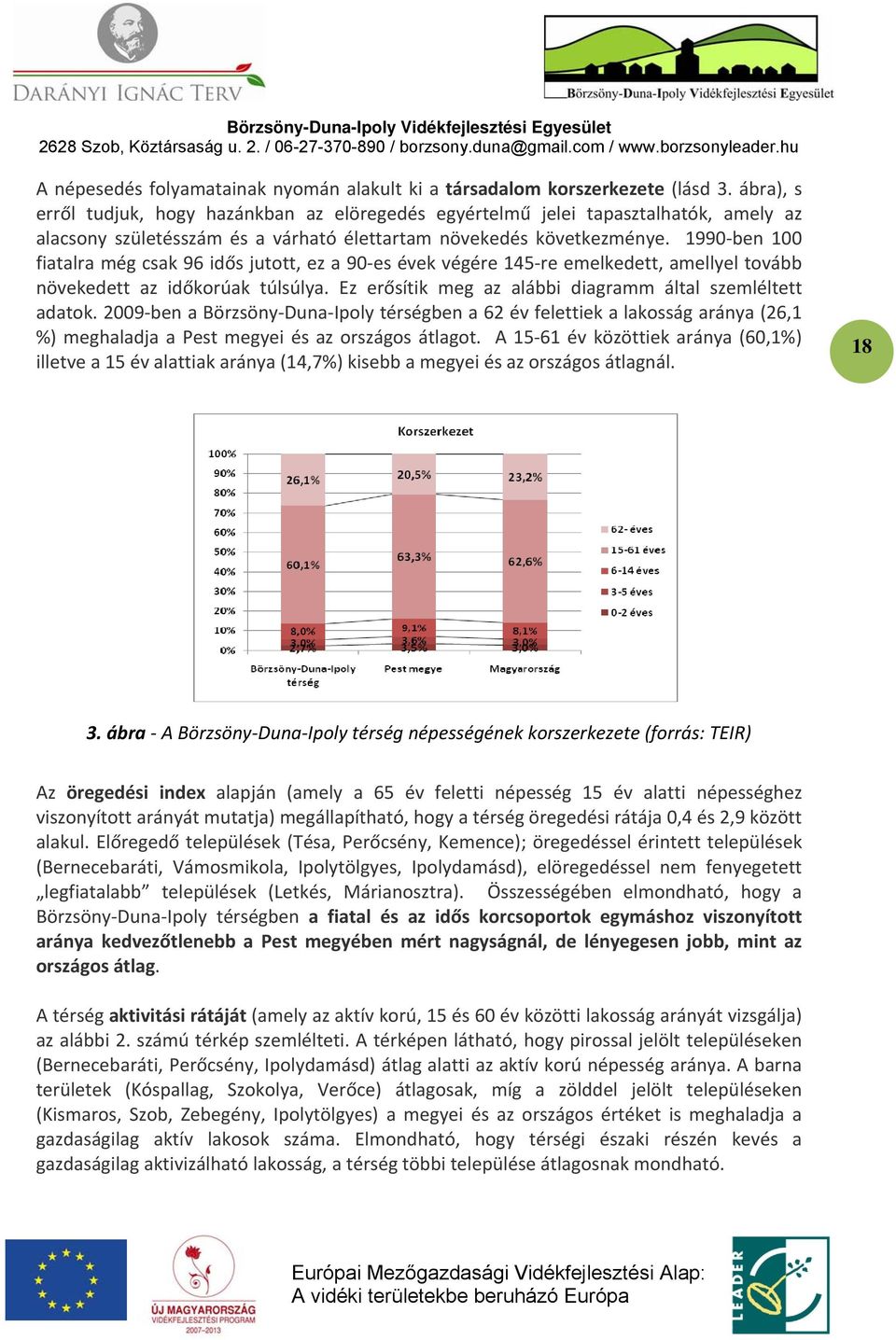 1990 ben 100 fiatalra még csak 96 idős jutott, ez a 90 es évek végére 145 re emelkedett, amellyel tovább növekedett az időkorúak túlsúlya. Ez erősítik meg az alábbi diagramm által szemléltett adatok.