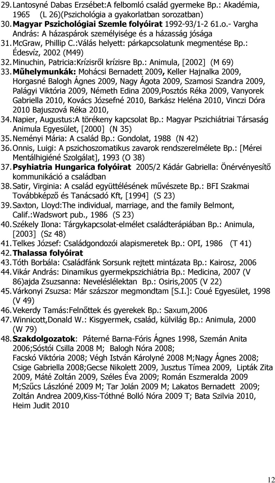 Mőhelymunkák: Mohácsi Bernadett 2009, Keller Hajnalka 2009, Horgasné Balogh Ágnes 2009, Nagy Ágota 2009, Szamosi Szandra 2009, Palágyi Viktória 2009, Németh Edina 2009,Posztós Réka 2009, Vanyorek