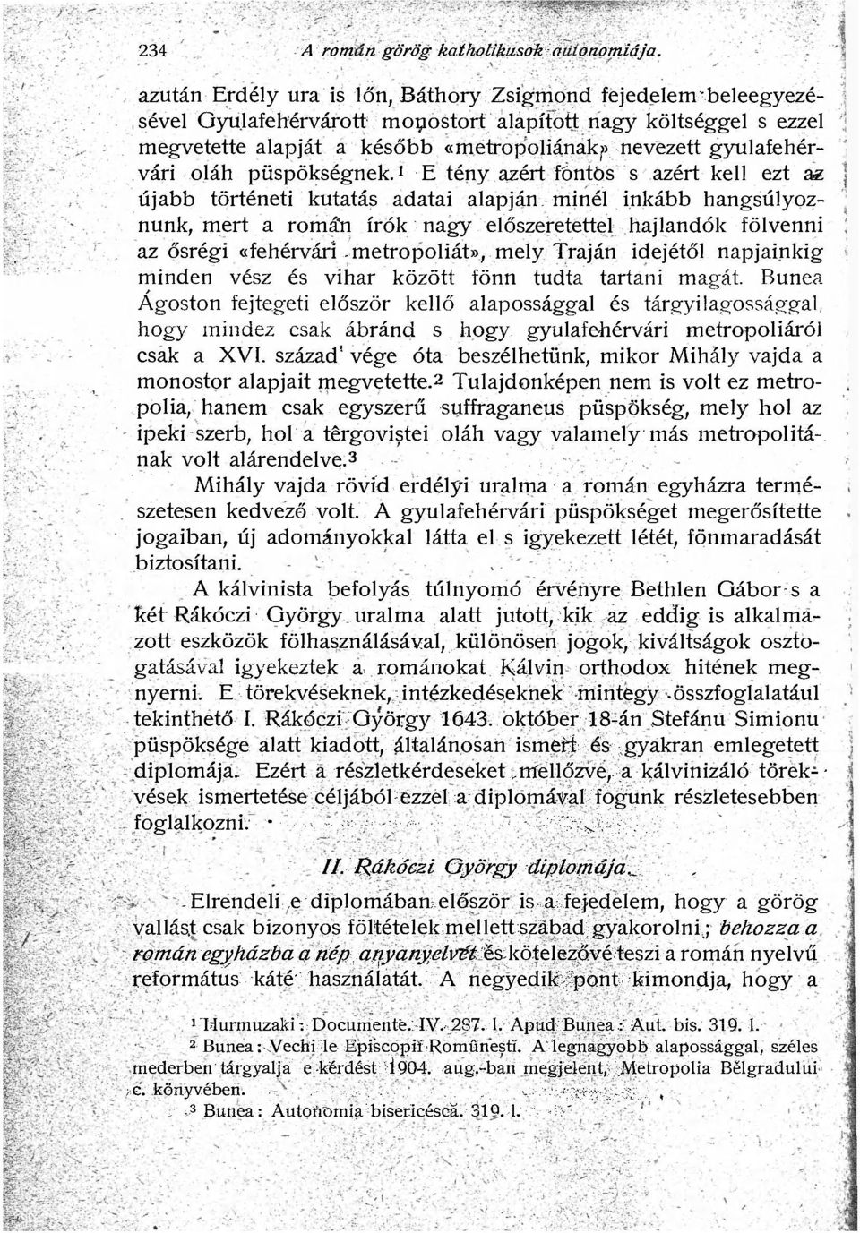 gyulafehérvári oláh püspökségnek.