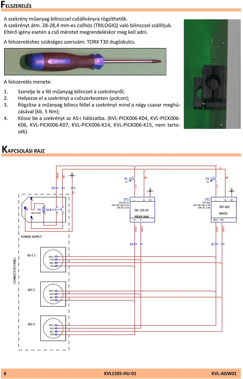 AS-i illesztő-tápegység Pick-to Light rendszerekhez. Kábel keresztmetszet -  PDF Ingyenes letöltés