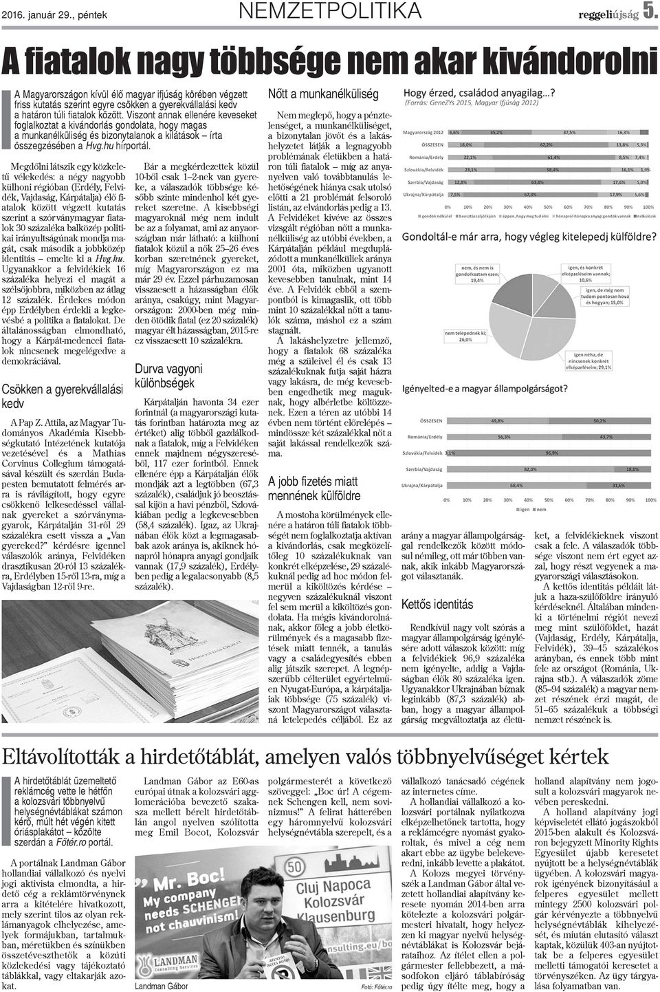 Viszont annak ellenére keveseket foglalkoztat a kivándorlás gondolata, hogy magas a munkanélküliség és bizonytalanok a kilátások írta összegzésében a Hvg.hu hírportál.