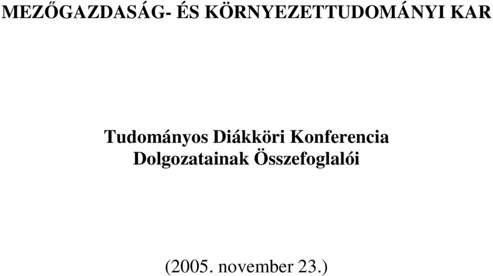 Tudományos Diákköri