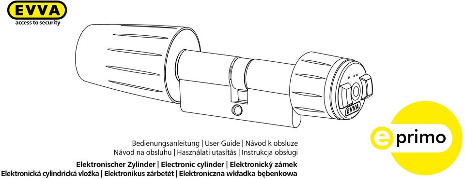Zylinder Electronic cylinder Elektronický zámek Elektronická