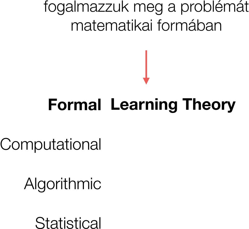 Learning Theory