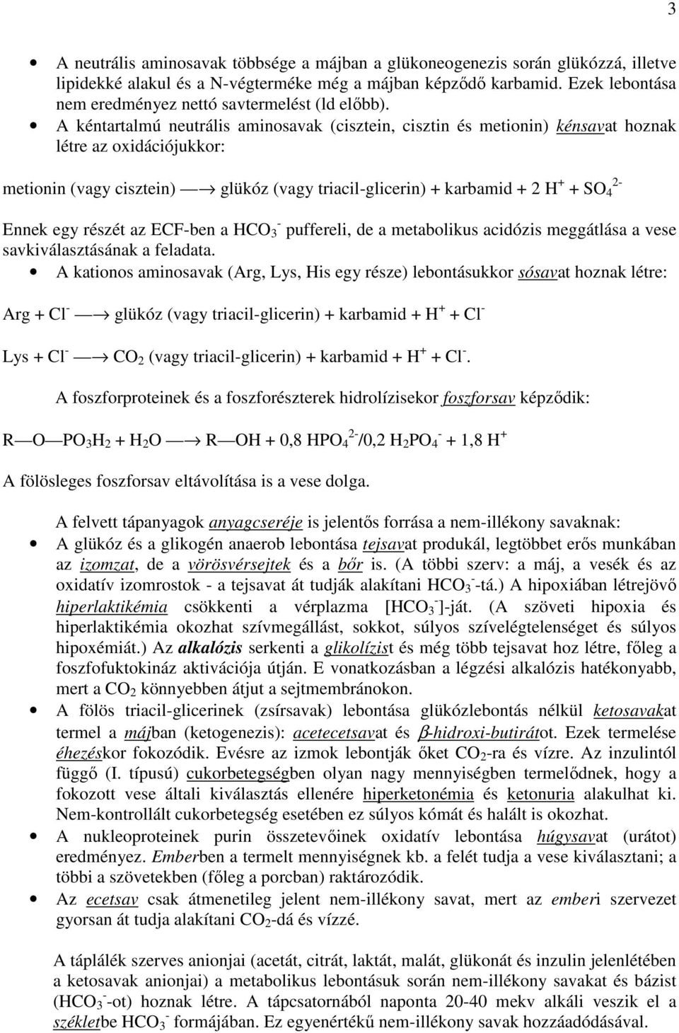 A TESTFOLYADÉKOK SAV BÁZIS ÁLLAPOTA ÉS SZABÁLYOZÁSA - PDF Ingyenes letöltés