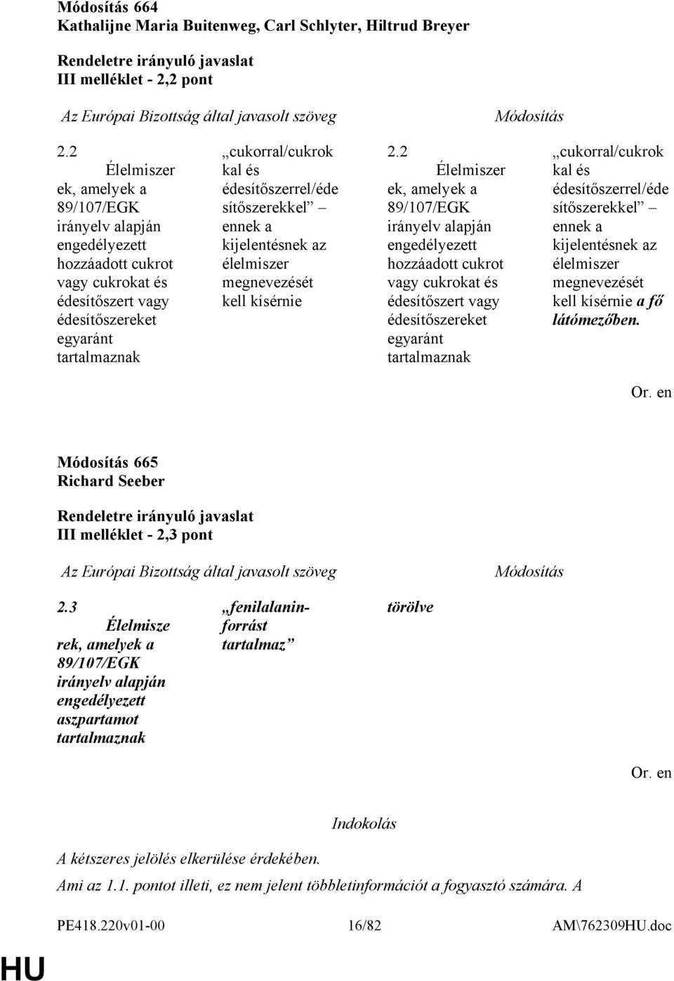 édesítőszerrel/éde sítőszerekkel ennek a kijelentésnek az élelmiszer megnevezését kell kísérnie 2.