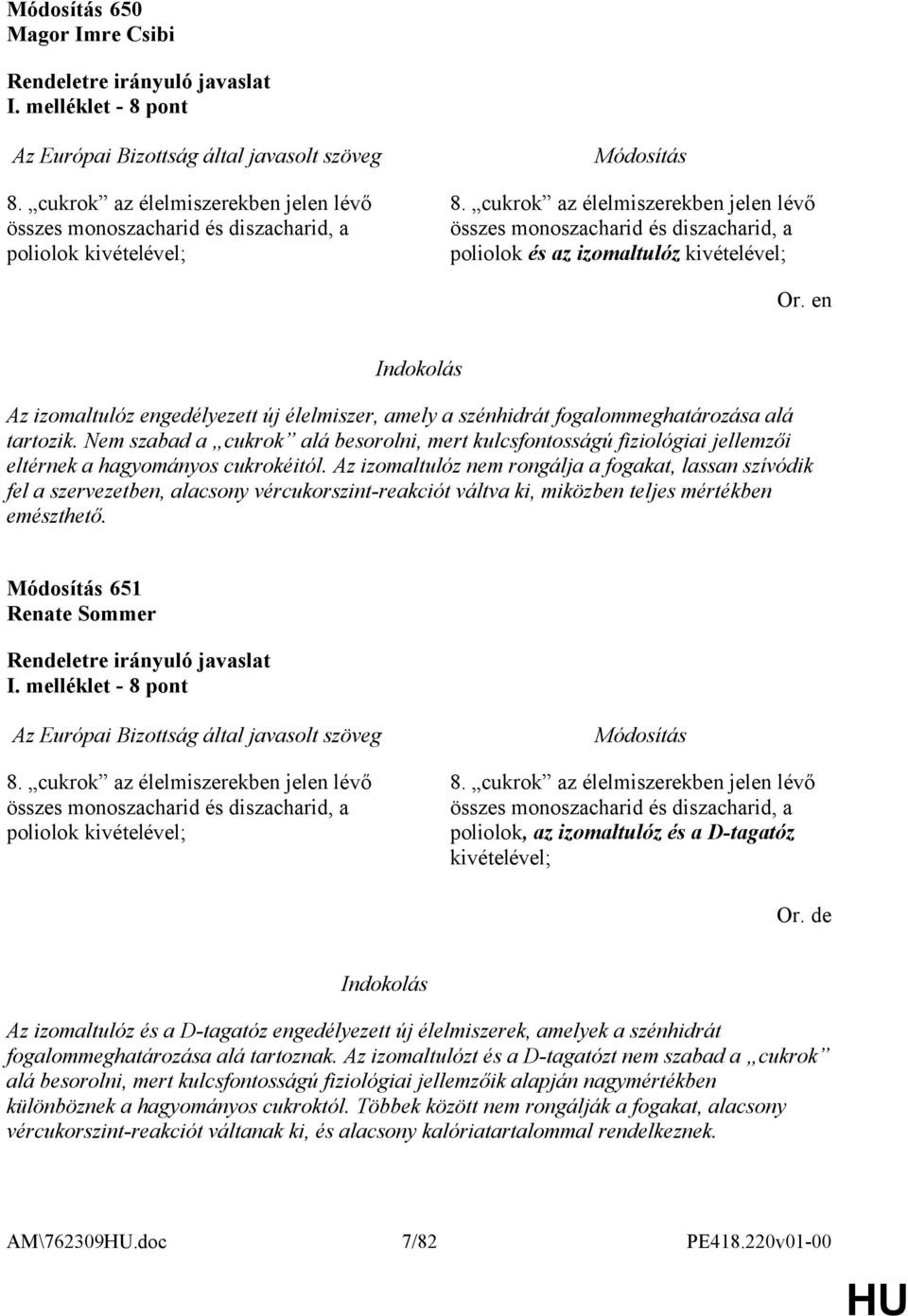 alá tartozik. Nem szabad a cukrok alá besorolni, mert kulcsfontosságú fiziológiai jellemzői eltérnek a hagyományos cukrokéitól.