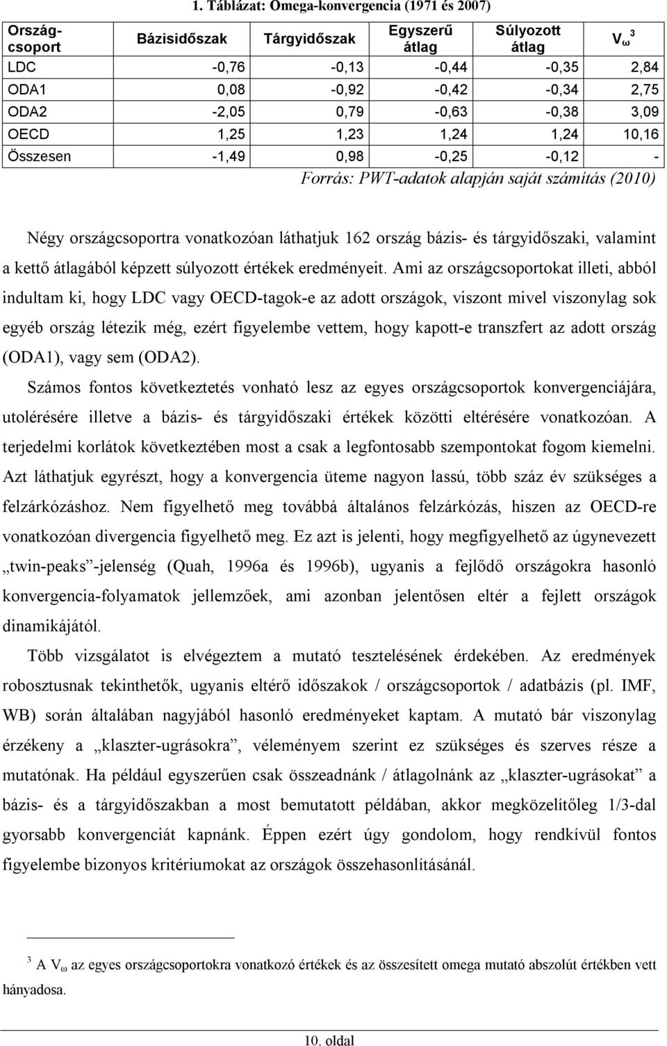 érékek eredményei.