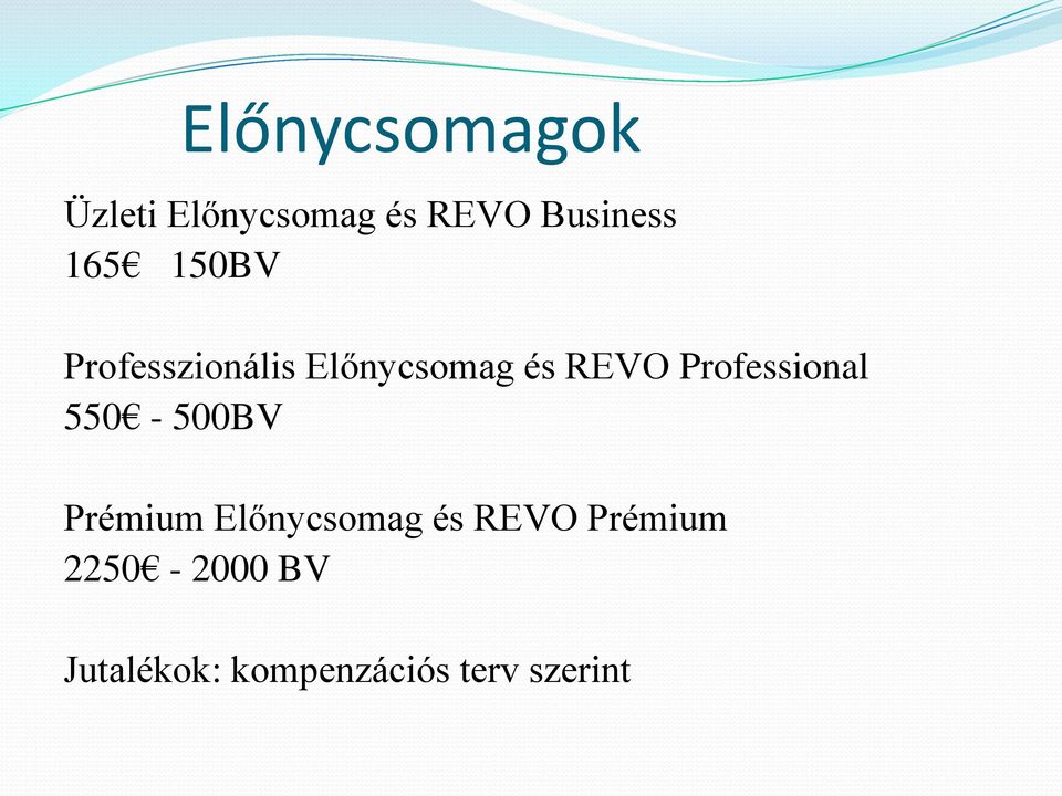 Professional 550-500BV Prémium Előnycsomag és REVO