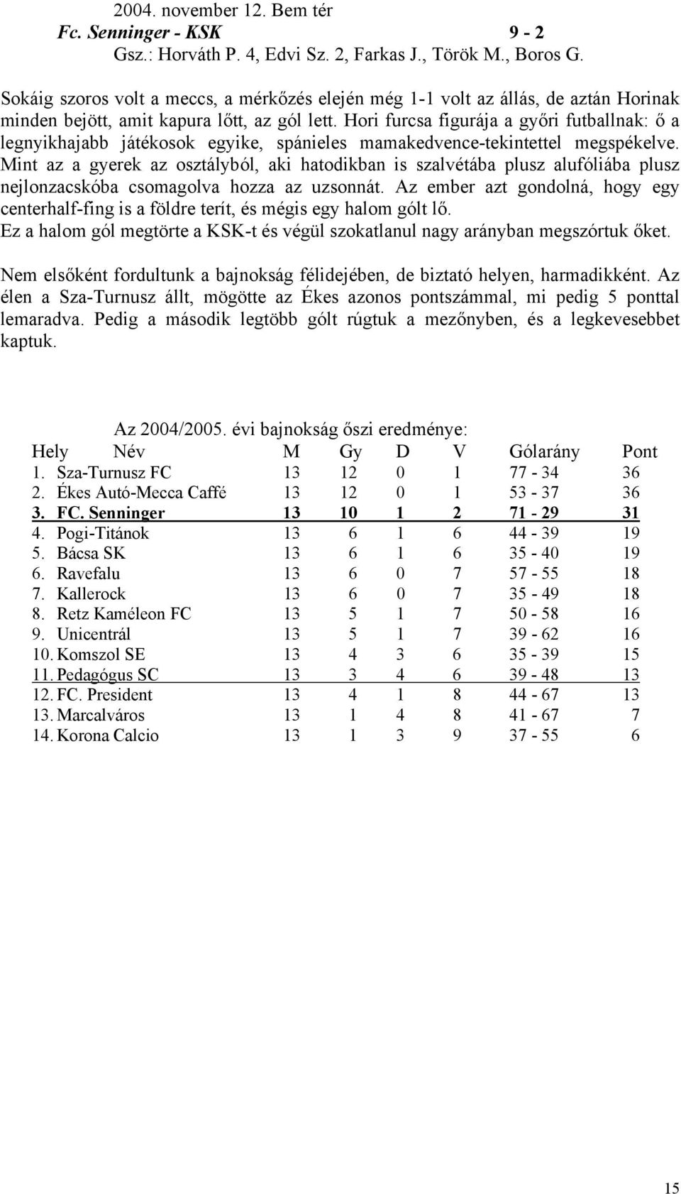 Hori furcsa figurája a győri futballnak: ő a legnyikhajabb játékosok egyike, spánieles mamakedvence-tekintettel megspékelve.