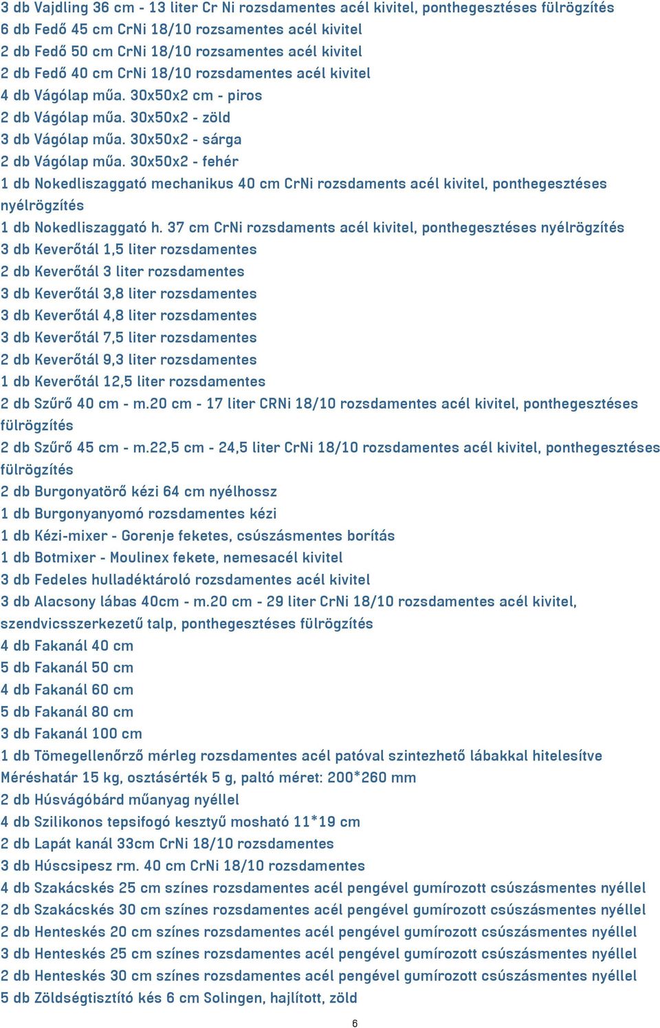 30x50x2 - fehér 1 db Nokedliszaggató mechanikus 40 cm CrNi rozsdaments acél kivitel, ponthegesztéses nyélrögzítés 1 db Nokedliszaggató h.