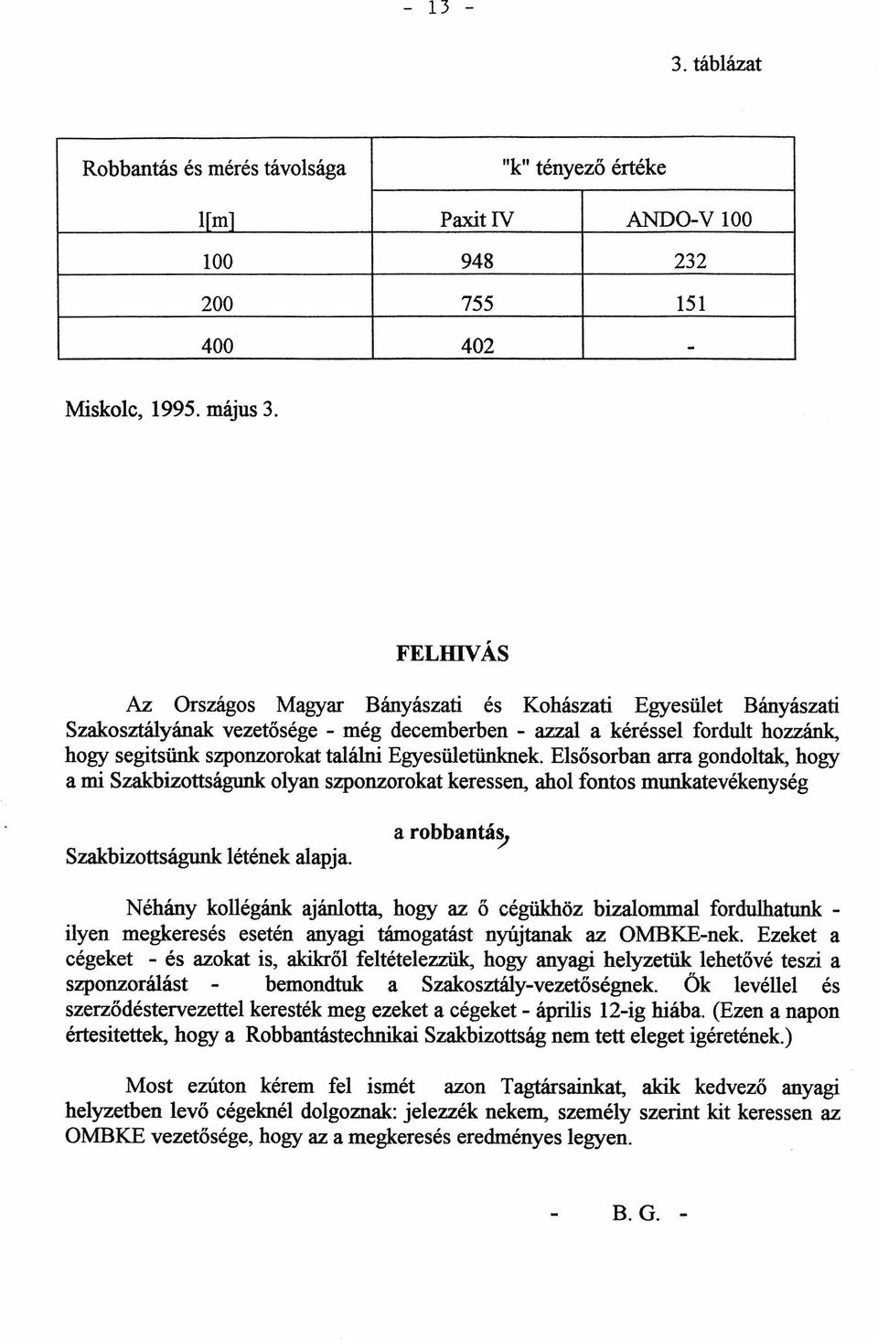Egyesületünknek Elsősorban arra gondoltak, hogy a mi Szakbizottságunk olyan szponzorokat keressen, ahol fontos munkatevékenység Szakbizottságunk létének alapja.