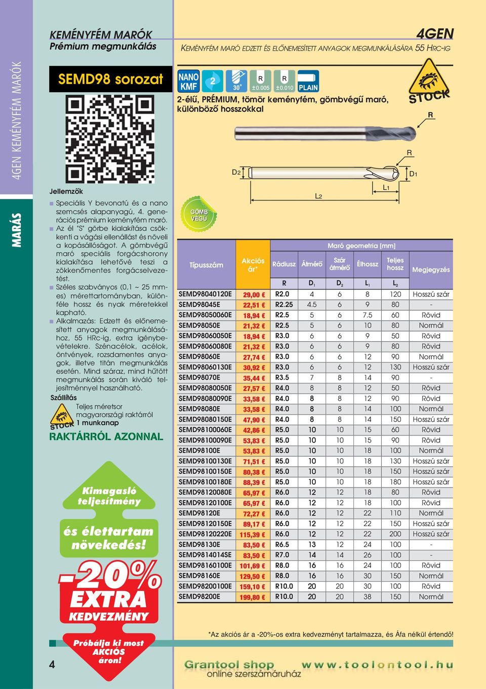 Széles szabványos (0,1 ~ 25 mmes) mérettartományban, különféle és nyak méretekkel kapható. 55 Hc-ig, extra igénybevételekre.