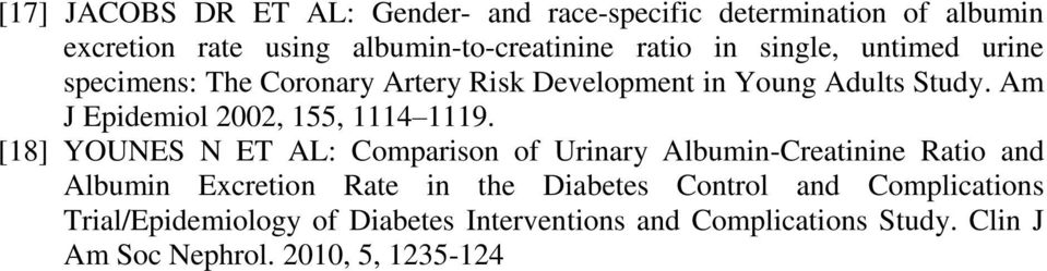 Am J Epidemiol 2002, 155, 1114 1119.