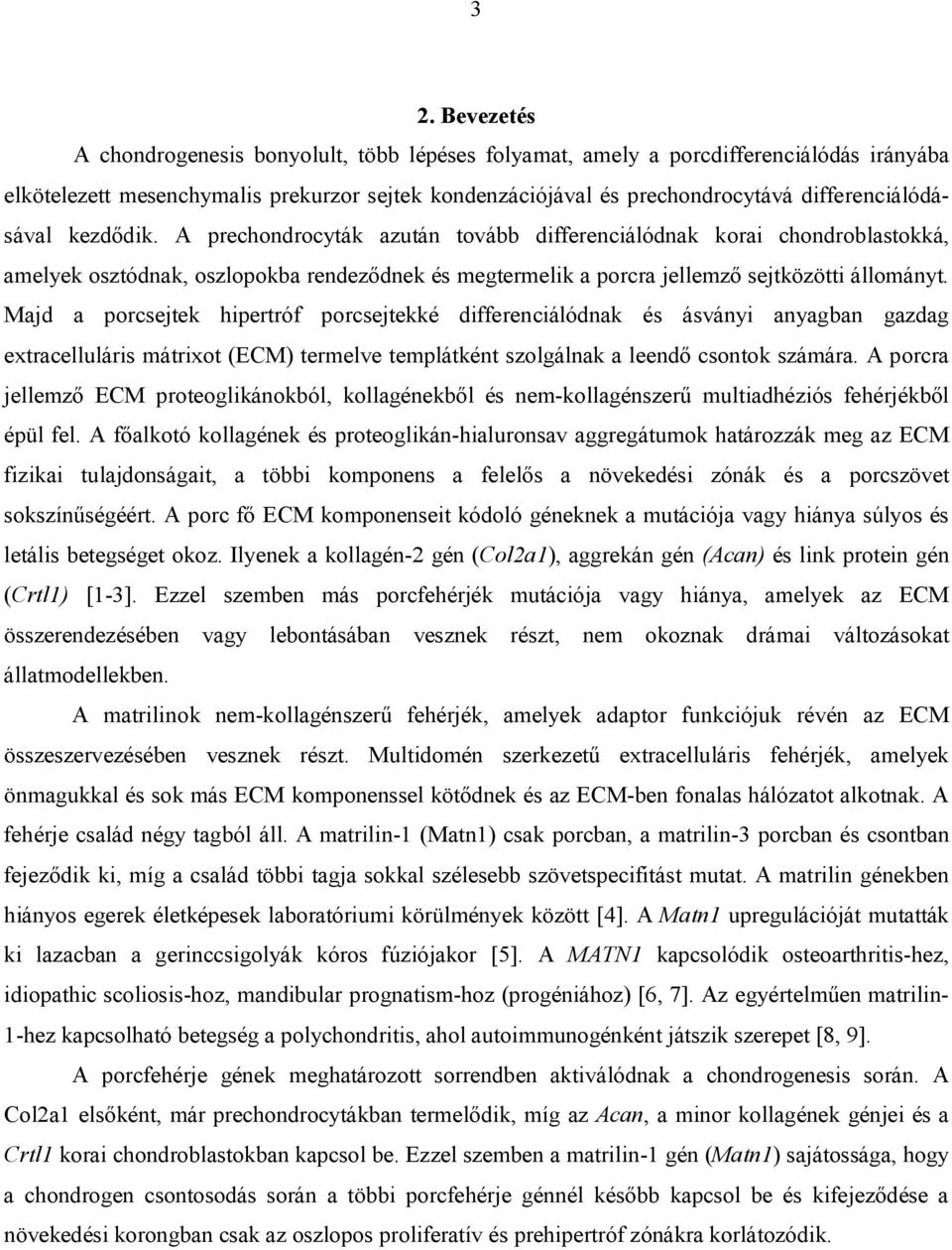 A prechondrocyták azután tovább differenciálódnak korai chondroblastokká, amelyek osztódnak, oszlopokba rendeződnek és megtermelik a porcra jellemző sejtközötti állományt.