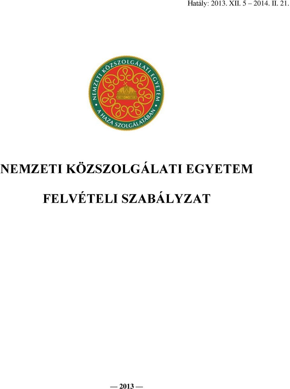 NEMZETI KÖZSZOLGÁLATI