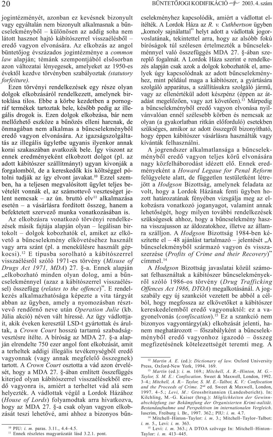 elvonására.