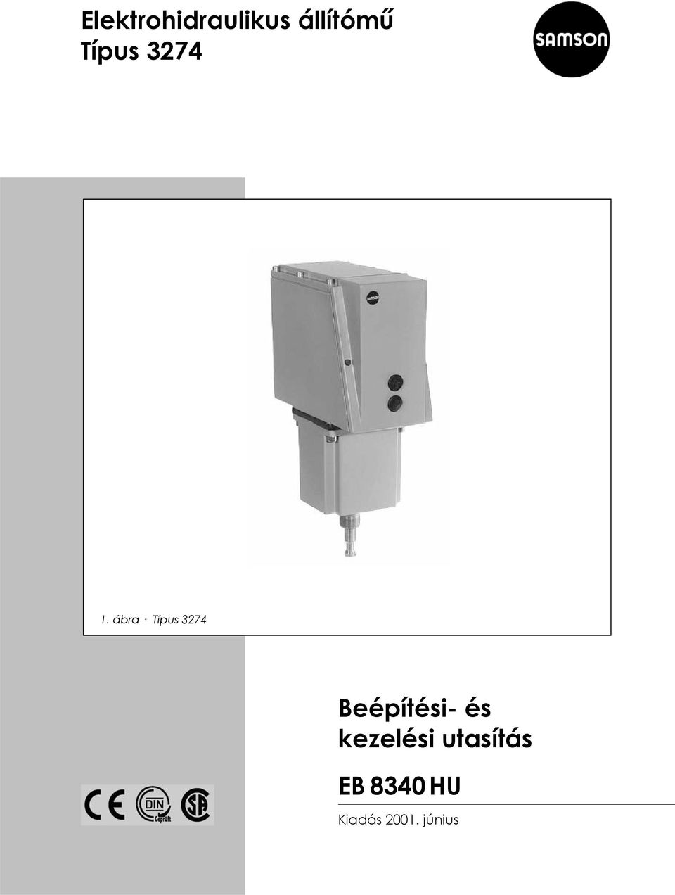 ábra Típus 3274 Beépítési- és