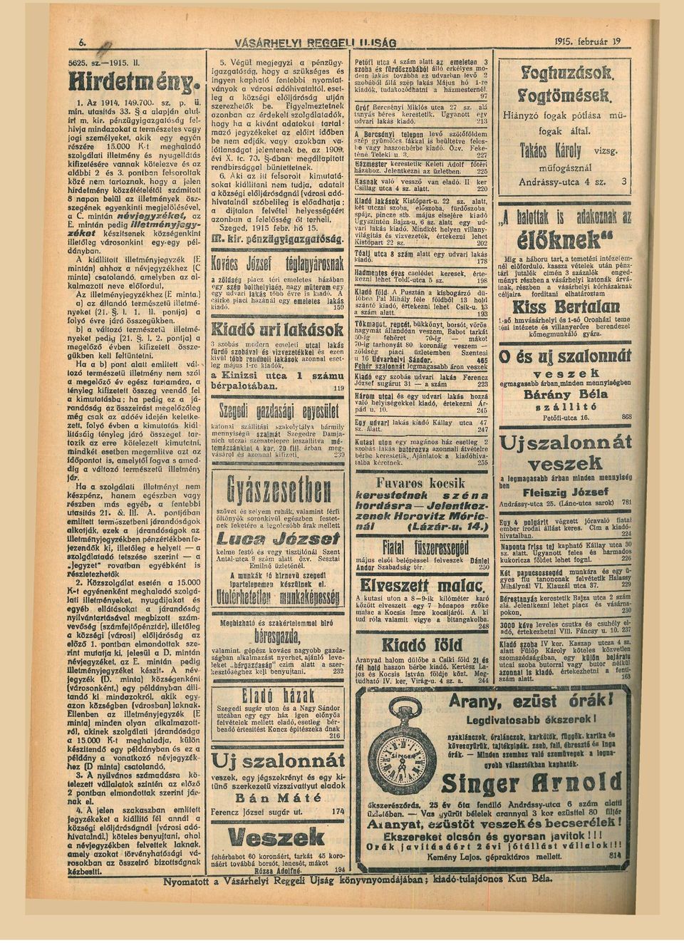 000 K-t meghldó szolgálti illetmény é s nyugellátás kifizetére vnnk kötelezve z l á b b i é s 3.