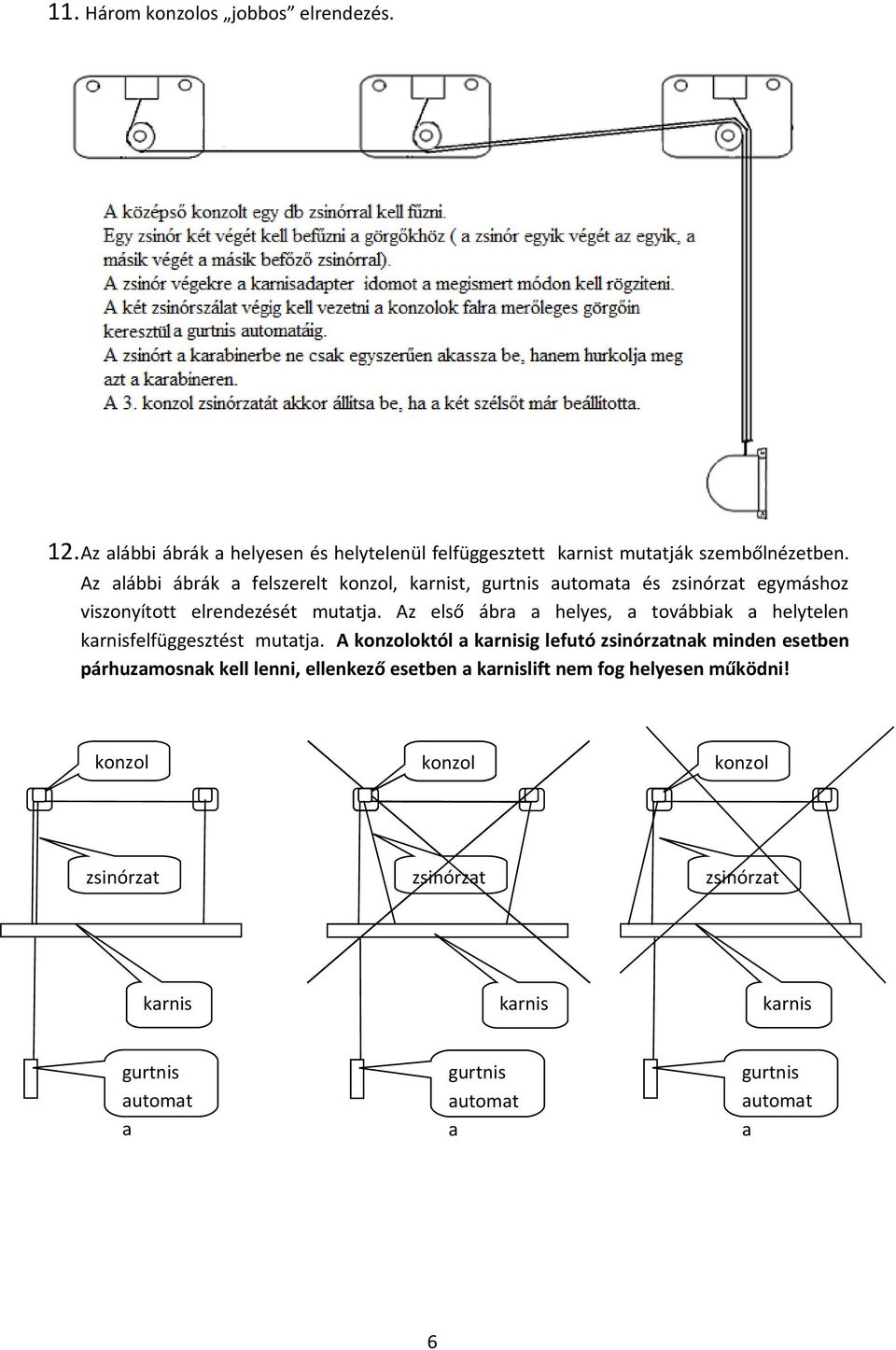 Az alábbi ábrák a felszerelt, t, gurtnis automata és egymáshoz viszonyított elrendezését mutatja.