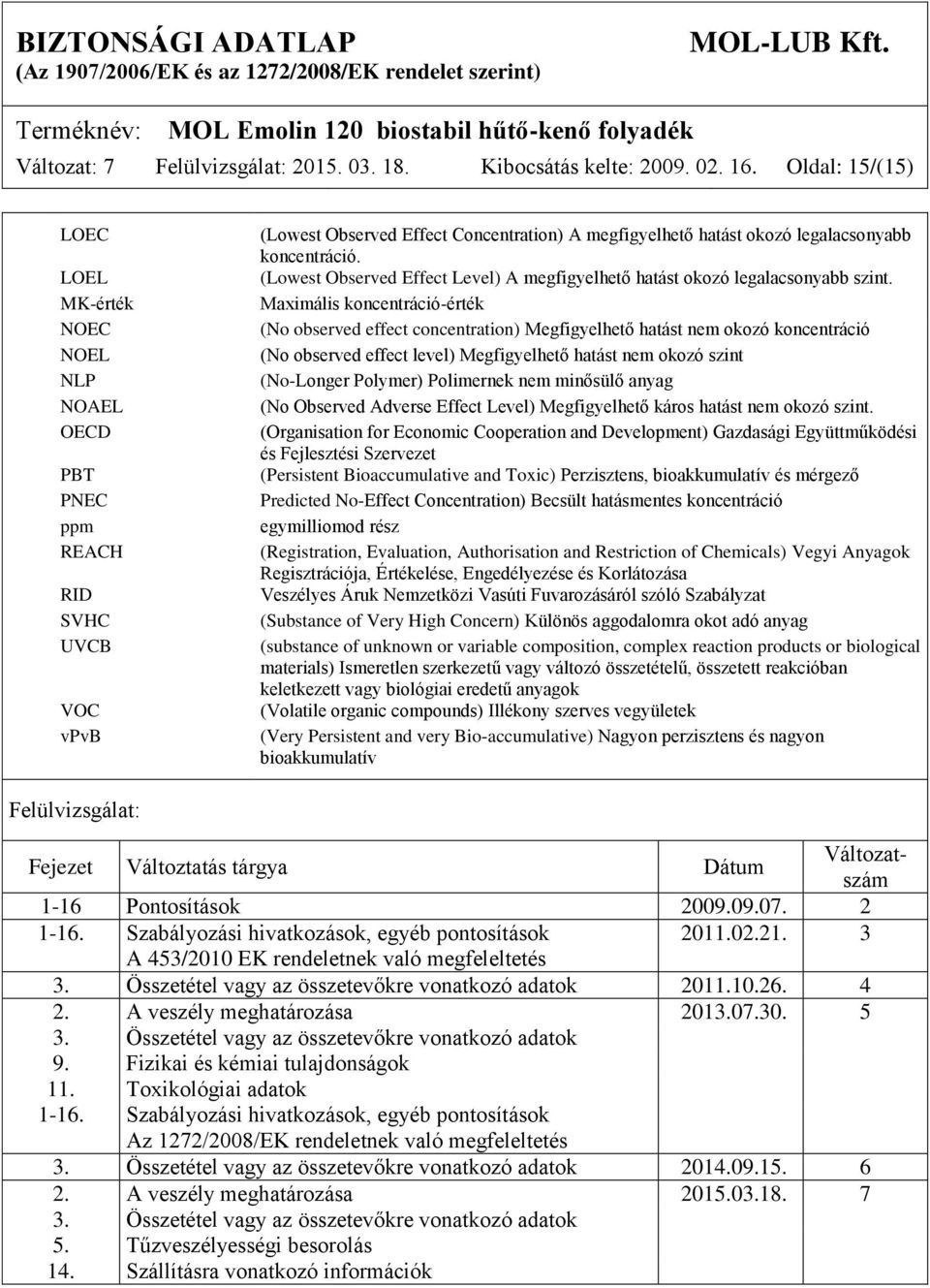 (Lowest Observed Effect Level) A megfigyelhető hatást okozó legalacsonyabb szint.