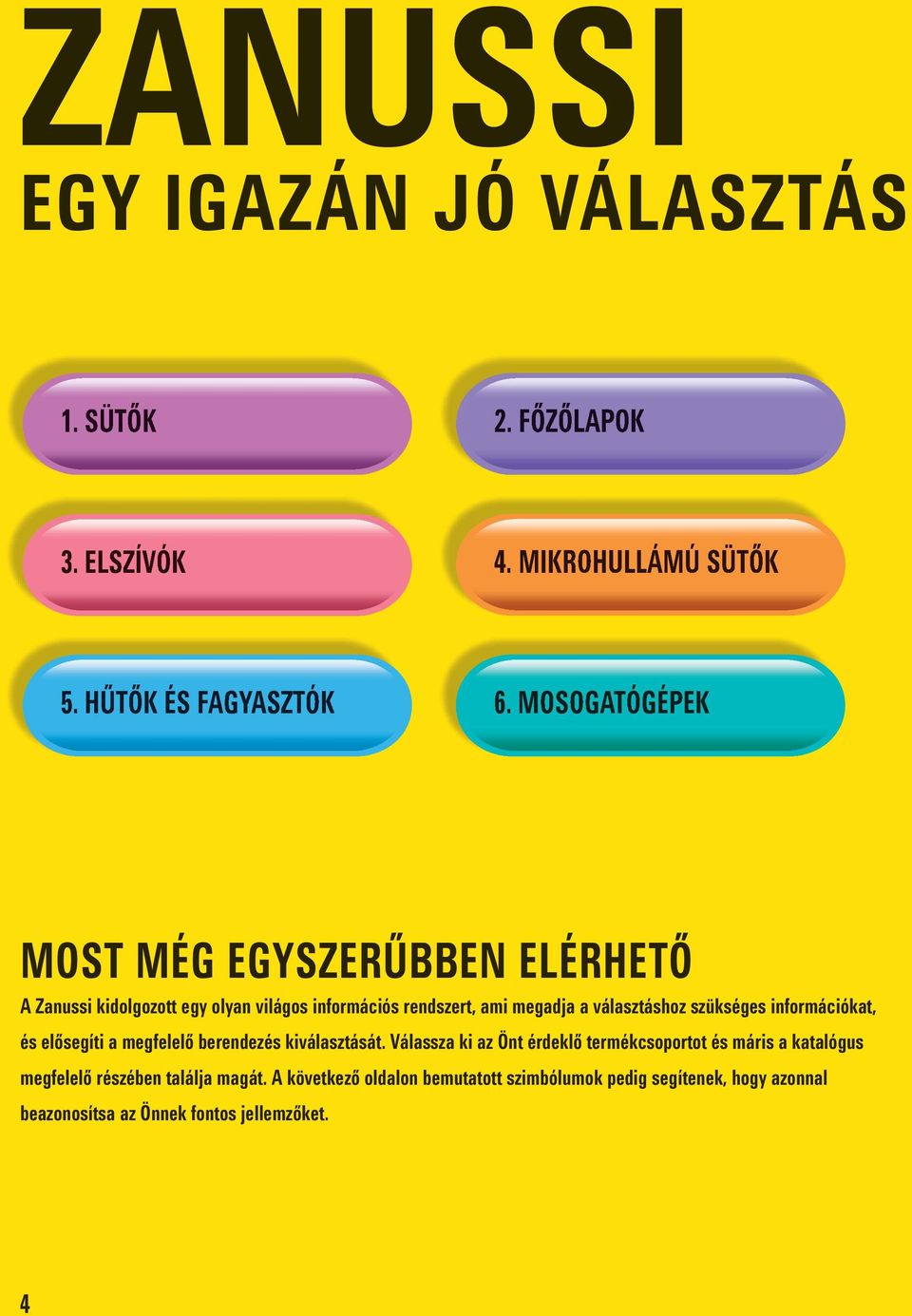 MOSOGATÓGÉPEK DISHWASHING MOST MÉG EGYSZERŰBBEN ELÉRHETŐ A Zanussi kidolgozott egy olyan világos információs rendszert, ami megadja a választáshoz